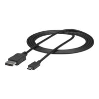 StarTech StarTech.com 6ft/1.8m USB C to DisplayPort 1.2 Cable 4K 60Hz - USB Type-C to DP Video Adapter Monitor Cable HBR2 - TB3 Compatible - Black - external video adapter - STM32F072CBU6 - black (CDP2DPMM6B)