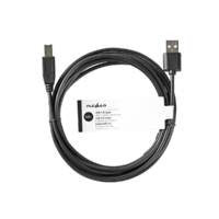 Nedis Nedis CCGT60100BK20 USB-A apa - USB-B apa 2.0 Nyomtató kábel - Fekete (2m) (CCGT60100BK20)