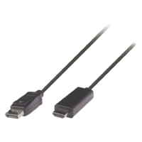 Valueline Valueline DisplayPort - HDMI kábel, 3 m, fekete (VLCP37100B30) (VLCP37100B30)