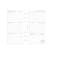 Filofax Filofax 95 x 171mm Kalendárium betét 2024 - Fehér (68 lap) (FX-24-68488-FH)