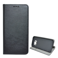 gigapack Tok álló, bőr hatású (FLIP, oldalra nyíló, asztali tartó funkció, rombusz minta) FEKETE [Samsung Galaxy S7 EDGE (SM-G935)] (5996457745784)