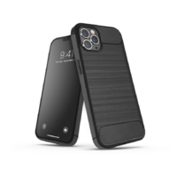 Haffner Samsung SM-S911 Galaxy S23 szilikon hátlap - Carbon - fekete (PT-6531)