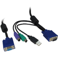 Inter Tech Inter-Tech IPC 19" KVM-Kabel VGA/PS2/USB, 3 m Länge (88887250)