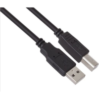 VCOM VCOM USB 2.0 nyomtató kábel, 3m, fekete (A/B) (CU-201-B-3) (CU-201-B-3)