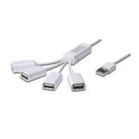 Digitus Digitus USB 2.0 mini 4-port HUB fehér (DA-70216) (DA-70216)