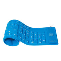 LogiLink Logilink rugalmas vízálló billentyűzet kék (ID0035A) (ID0035A)