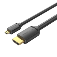 Vention Vention HDMI-A - HDMI-D átalakító kábel 4K HD 2m fekete (AGIBH) (AGIBH)