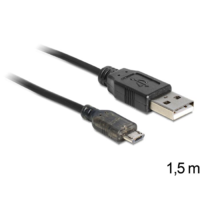 DeLock Delock 83272 USB 2.0-A male > USB micro-B male LED indicator kábel 1.5 m (83272)