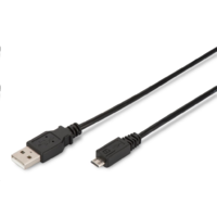 Assmann Assmann USB A --> micro USB B összekötő kábel 3m (AK-300110-030-S) (AK-300110-030-S)