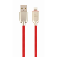 Gembird Gembird 8-pin - USB-A adat- és töltőkábel 1m piros (CC-USB2R-AMLM-1M-R) (CC-USB2R-AMLM-1M-R)