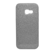 gigapack Szilikon telefonvédő (műanyag belső, csillogó hátlap) EZÜST [Samsung Galaxy A3 (2017) SM-A320F] (5996457719730)