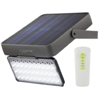 Sygonix Sygonix napelemes SMD LED fali fényszóró mozgásérzékelővel szürke-fekete (SY-5176608) (SY-5176608)