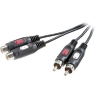 SpeaKa Professional SpeaKa Professional RCA Audio Hosszabbítókábel [2x RCA dugó - 2x RCA alj] 2.50 m Fekete (SP-7870384)