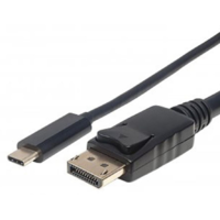 Manhattan Manhattan 152471 video átalakító kábel 1 M USB C-típus DisplayPort Fekete (152471)
