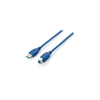Equip Equip USB Kabel 3.0 A-B St/St 1.0m blau Polybeutel (128291)