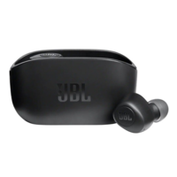 JBL JBL WAVE 100 bluetooth fülhallgató SZTEREO (v5.0, TWS, extra mini + töltőtok) FEKETE (W100TWS-BLK) (W100TWS-BLK)