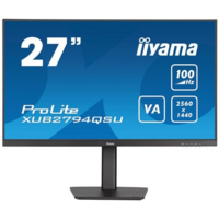 iiyama iiyama ProLite XUB2794QSU-B6 számítógép monitor 68,6 cm (27") 2560 x 1440 pixelek Wide Quad HD LCD Fekete (XUB2794QSU-B6)
