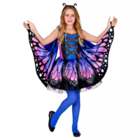 Widmann Widmann kék pillangó jelmez szárnyakkal 128cm (09846) (Widmann09846)