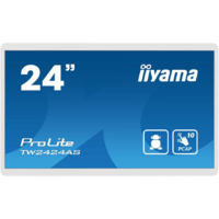 Iiyama iiyama TW2424AS-W1 tartalomszolgáltató (signage) kijelző Laposképernyős digitális reklámtábla 60,5 cm (23.8") Wi-Fi 250 cd/m² 4K Ultra HD Fekete Érintőképernyő Beépített processzor Android 24/7 (TW2424AS-W1)