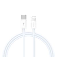 Recci Recci RS06CL USB-C apa - Lightning apa Adat és töltő kábel - Fehér (1m) (RECCI RS06CL)