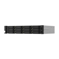 Qnap QNAP TS-1264U-RP NAS Rack (2U) Ethernet/LAN csatlakozás Alumínium, Fekete (TS-1264U-RP-8G)