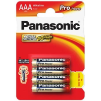 Panasonic Panasonic Pro power 1.5V Alkáli AAA mini ceruza elem (4 db) (BK-LR03PPG-4BP) (BK-LR03PPG-4BP)