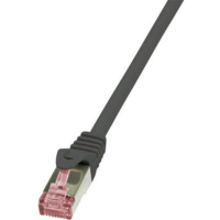 LogiLink RJ45 Hálózati csatlakozókábel, CAT 6 S/FTP [1x RJ45 dugó - 1x RJ45 dugó] 0,25 m, fekete LogiLink (CQ2013S)