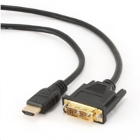 Gembird Gembird Cablexpert Adatkábel HDMI-DVI 1,8 m aranyozott csatlakozó (CC-HDMI-DVI-6) (CC-HDMI-DVI-6)