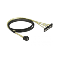 Delock DELOCK SAS-Kabel MiniSAS HD SFF-8643 > 4xSATA 7Pin gew. 1.0m (85685)