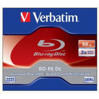 Verbatim Verbatim BD-RE DL 50GB 2 x 5 Pack Jewel Case 5 dB (43760)