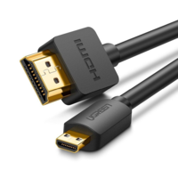 UGREEN UGREEN HD127 Micro HDMI - HDMI 4K 3D kábel 1,5 m, fekete (30102) (UG30102)