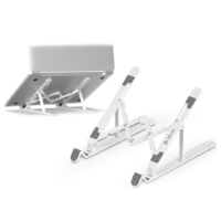 Devia Devia univerzális asztali tablet/laptop tartóállvány max. 16" méretű készülékekhez - Devia Smart Series Multi-function Folding Stand For Tablet/Laptop - fehér (ST364044)