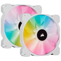 Corsair CORSAIR SP140 RGB ELITE, 140mm RGB 2 db Ventilátor + Lighting Node CORE Fehér (CO-9050139-WW)