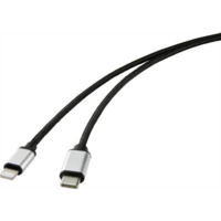 Renkforce Renkforce USB kábel [1x USB 3.0 dugó, C típus - 1x Apple Dock dugó Lightning] 1.00 m Fekete (RF-4353446)