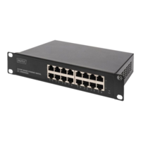 Digitus DIGITUS DN-80115 - switch - 16 ports - unmanaged - rack-mountable (DN-80115)
