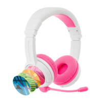 BuddyPhones BuddyPhones School+ sztereó Bluetooth headset rózsaszín-fehér (BT-BP-SCHOOLP-PINK) (BT-BP-SCHOOLP-PINK)