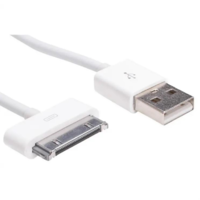 Akyga Akyga USB-A - Apple 30-pin kábel 1m fehér (AK-USB-08) (AK-USB-08)