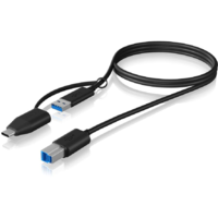 Icy Box USB Adapter IcyBox USB 3.2 (Gen 1) Type B zu Type A & Type C (IB-CB032)