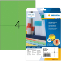 HERMA HERMA Etiketten A4 grün 105x148mm Papier matt ablösbar 80St. (4564)