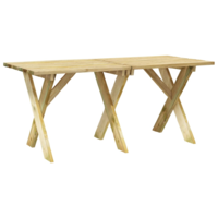 vidaXL impregnált fenyőfa kerti asztal 160 x 73 x 70 cm (318424)
