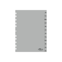 Durable DURABLE Monatsregister A4 Jan-Dez PP volldeck. grau (651410)