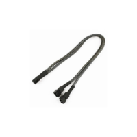 Nanoxia Kabel Nanoxia 3-Pin Y-Kabel, 30 cm, carbon (NX3PY30C)