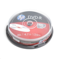 HP HP DVD-R 4.7GB 16x DVD lemez hengeres 10db/henger (HP1610-) (HP1610-)