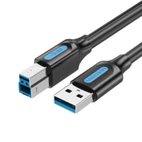 Vention Vention COOBG USB-A apa - USB-B apa 3.0 Nyomtató kábel - Fekete (1.5m) (COOBG)