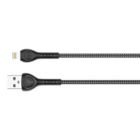 LDNIO LDNIO LS481 USB-A - Lightning kábel 2.4 A 1m fekete (5905316143487) (LS481 lightning)