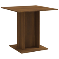 vidaXL barna tölgyszínű szerelt fa étkezőasztal 80 x 80 x 75 cm (825824)