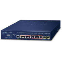 Planet Technology Corp. PLANET 2Port GE 802.3bt + 6Port GE 802.3at + 2Port 1000X SFP (GS-4210-8HP2S)