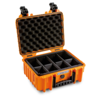 B&W B&W 3000 Fotós bőrönd elválasztókkal - Narancs (3000/O/RPD)