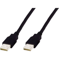 Digitus USB kábel 1x USB 2.0 dugó A - 1x USB 2.0 dugó A 5 m Fekete Digitus (AK-300101-050-S)