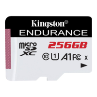 Kingston Kingston High Endurance - flash memory card - 256 GB - microSDXC UHS-I U1 (SDCE/256GB)